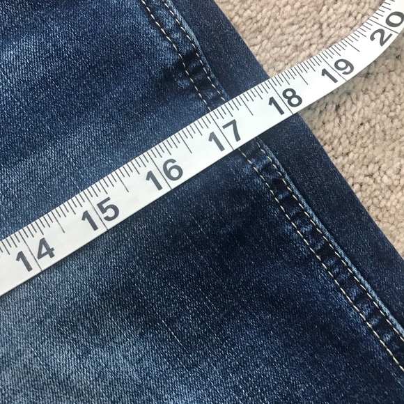 KanCan Los Angeles Distressed Dark Wash Stretch Overalls Size S - Picture 14 of 16